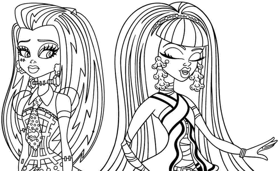 Free Monster High Frankie Stein Coloring Pages, Download Free Monster
