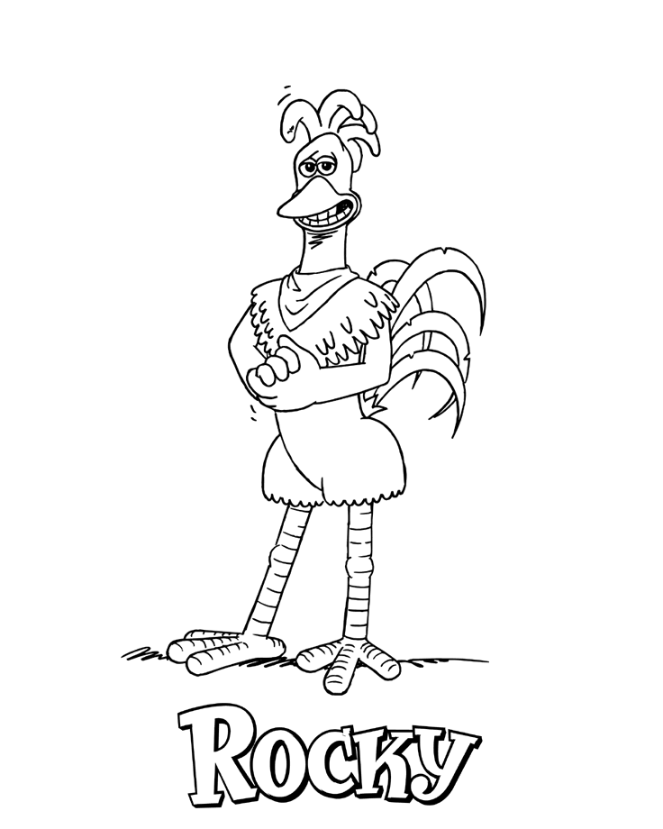 Chicken Run Coloring Pages