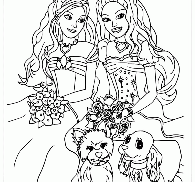 Barbie Diamond Castle Coloring Pages