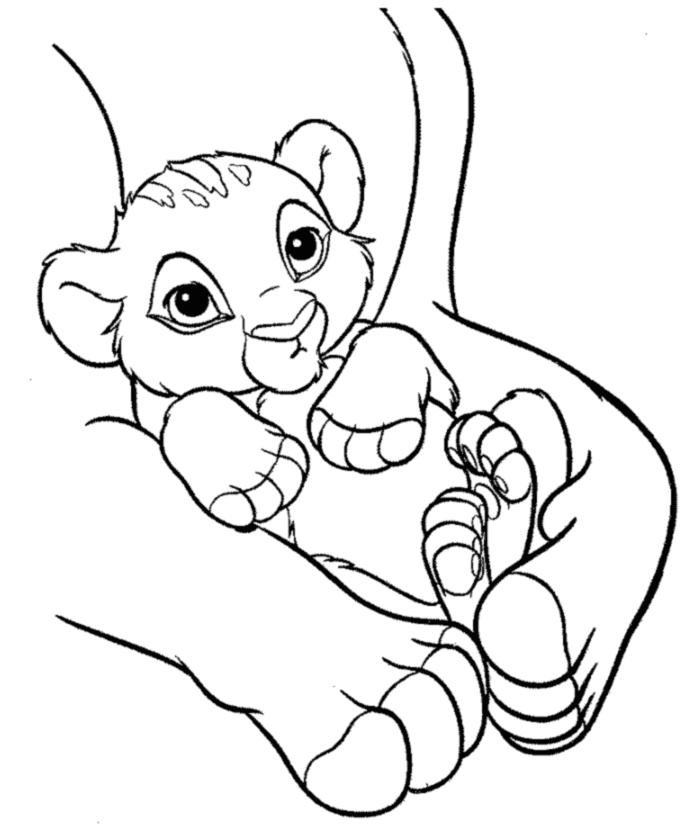 lion king cubs coloring pages Clip Art Library