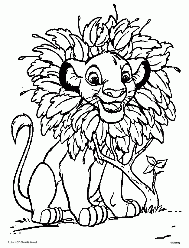 Baby Simba Coloring Pages Printable Lion King Coloring Pages for Kids
