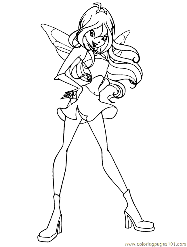 Free Winx Club Coloring Pages Bloom, Download Free Winx Club Coloring
