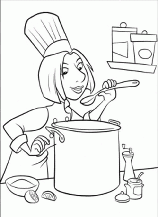 French Food Coloring Pages Coloring Pages