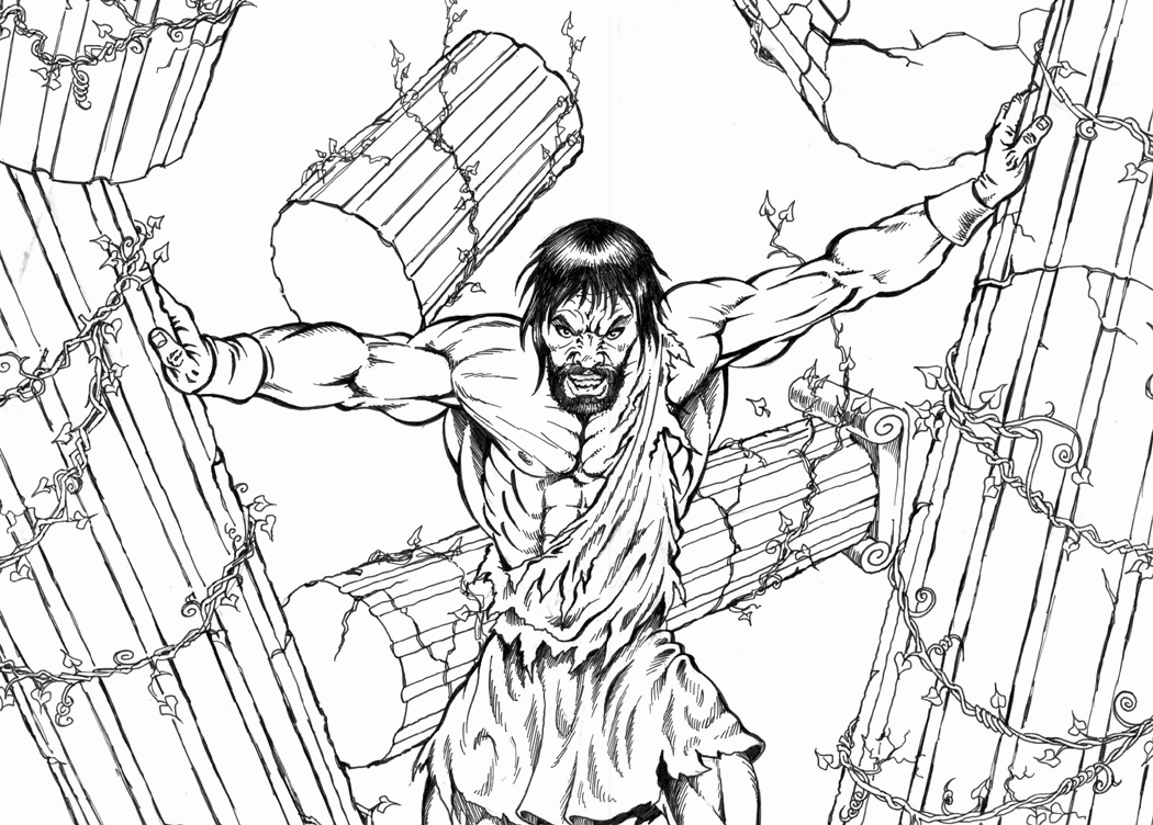 Free Samson And Delilah Coloring Pages, Download Free Samson And