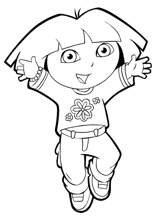 dora boots and swiper coloring pages Clip Art Library