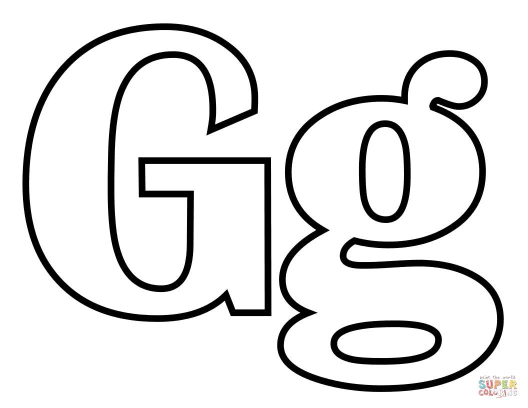 letter g coloring writing sheets - Clip Art Library