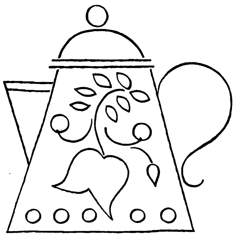 Free Teacup Coloring Page, Download Free Teacup Coloring Page png