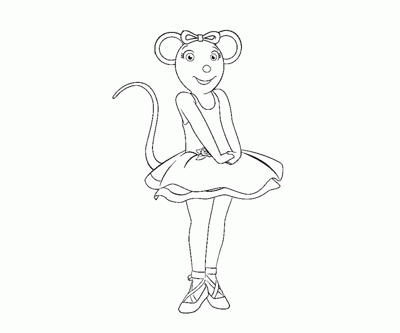 Angelina Ballerina Coloring Page Printable Coloring Sheets
