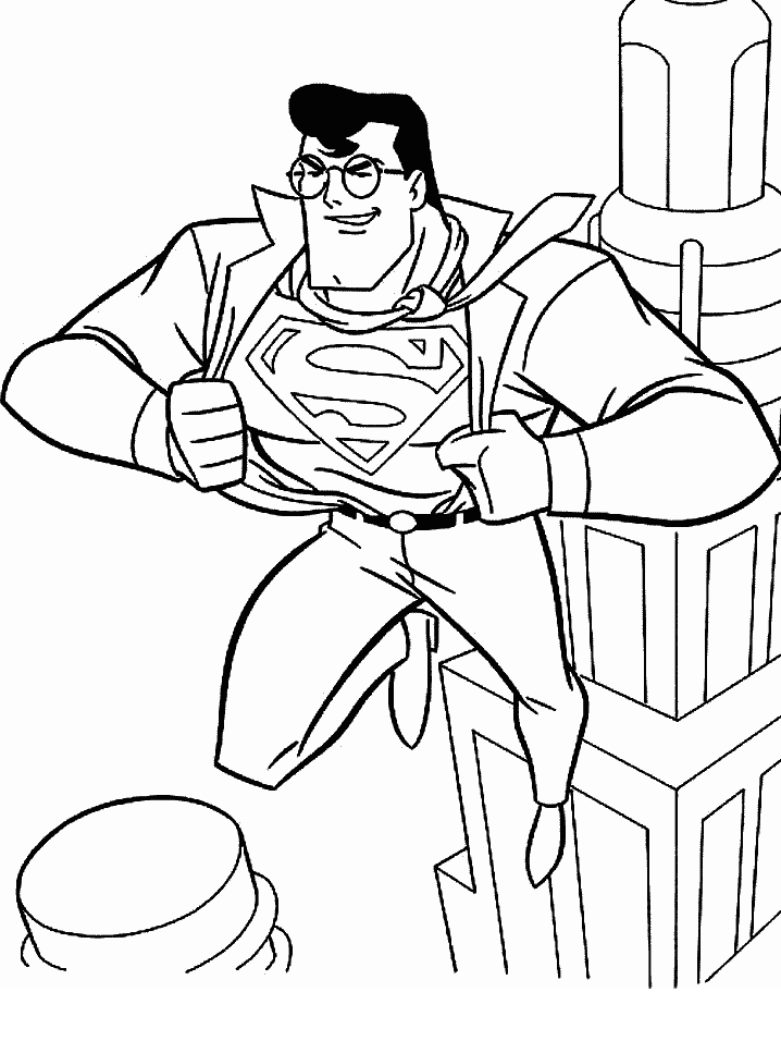 Free Superman Colouring Pages For Kids, Download Free Superman