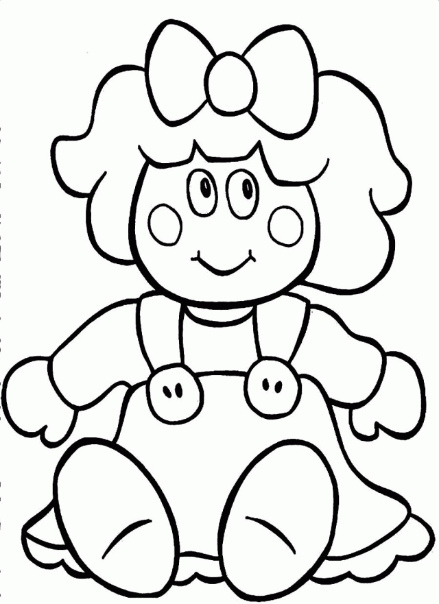 Doll Clip Art Black And White