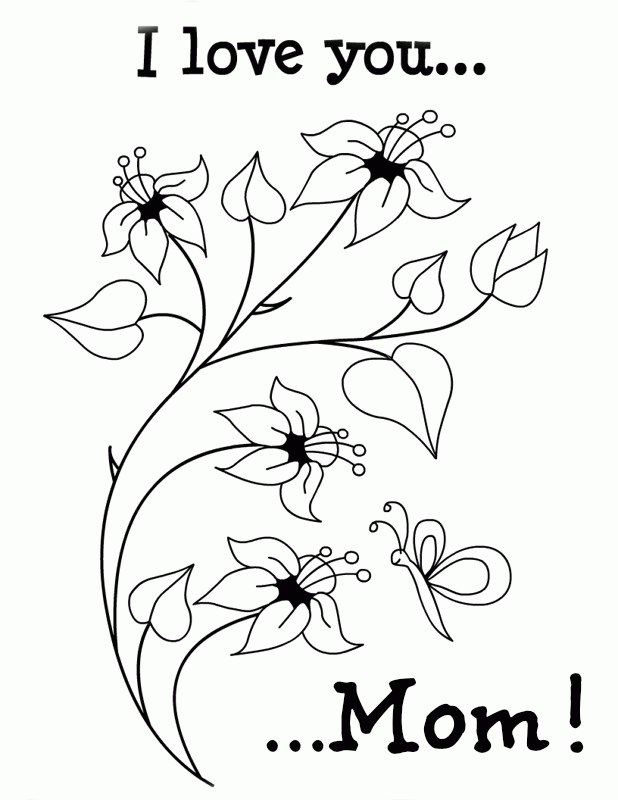 cute mom coloring pages Clip Art Library