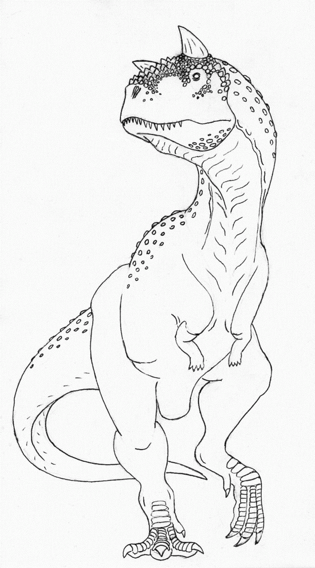 dibujos de carnotaurus para colorear Clip Art Library