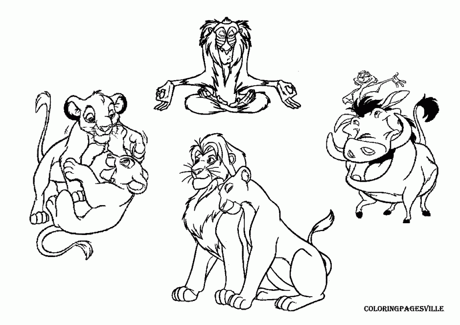 lion king coloring pages Clip Art Library