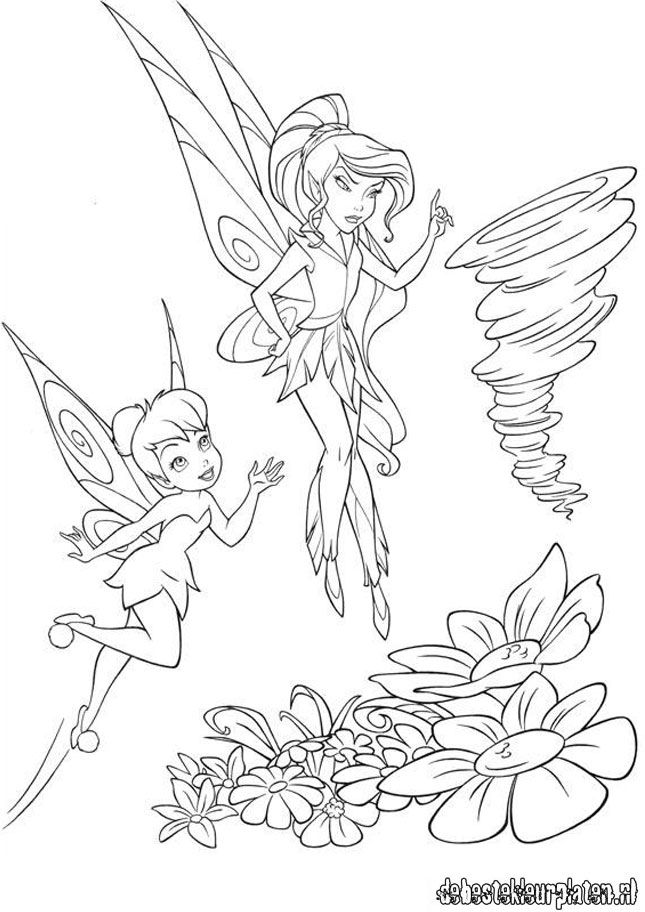 Tinkerbell And Rosetta And Fawn Coloring Page Netart vrogue.co