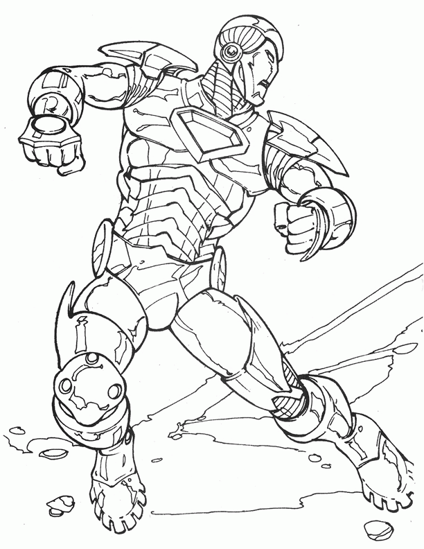 zombie iron man coloring pages 625958