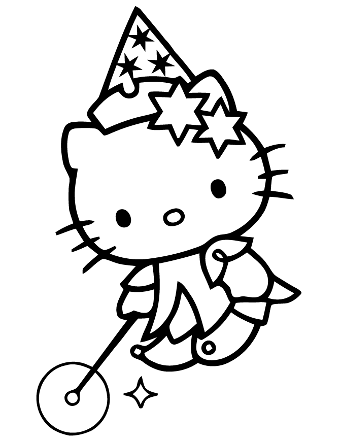 Free Hello Kitty Happy Birthday Coloring Pages, Download Free Hello