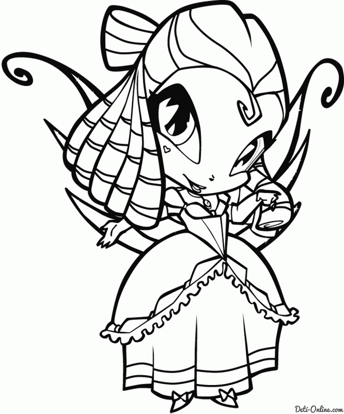 Pop Pixie Coloring Pages Clip Art Library (841 x 700 Pixel)
