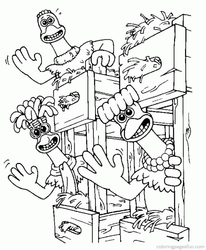 Chicken Run Coloring Pages