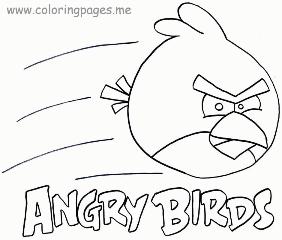 10+ Angry Birds Coloring Pages Printable