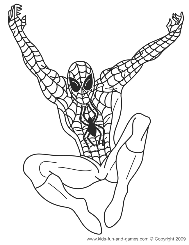 Free Black Spiderman Coloring Pages, Download Free Black Spiderman