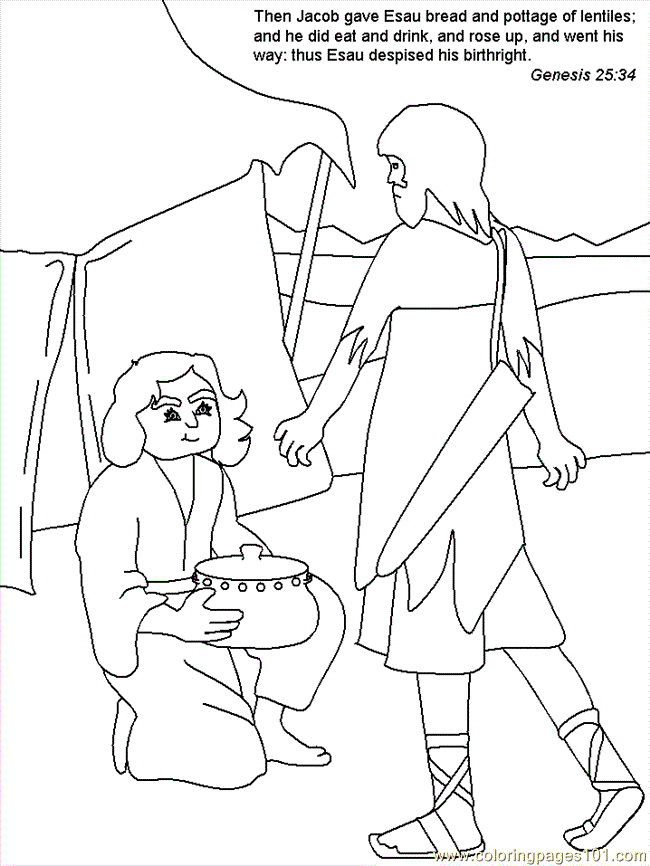 Free Free Coloring Pages Jacob And Esau, Download Free Free Coloring