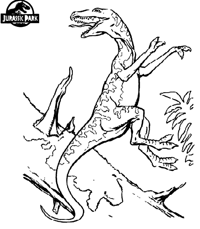 Jurassic World Blue Dinosaur Coloring Pages Coloring and Drawing