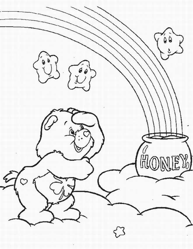 Care Bears Coloring Book Pages Free Printable Coloring Sheets