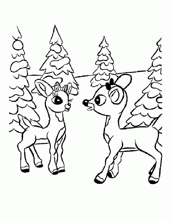 Free Rudolph The Red Nosed Reindeer Drawing, Download Free Rudolph The