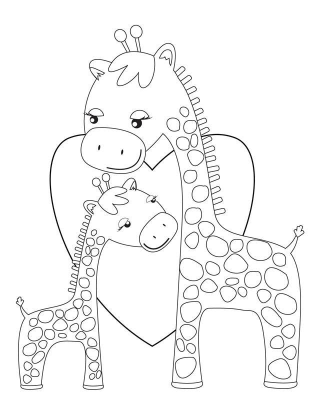Mommy And Baby Animals Coloring Pages\' Mom Dad And Baby Calf