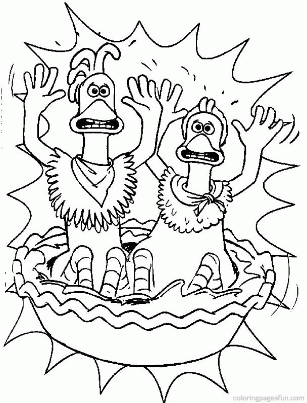 Chicken Run Coloring Pages