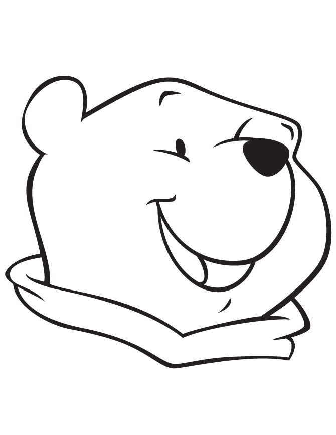 winnie the pooh face de colorat Clip Art Library