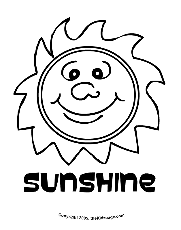 Sun Safety Coloring Pages Printable Coloring Pages