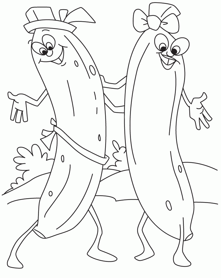 Free Banana Coloring Page, Download Free Banana Coloring Page png