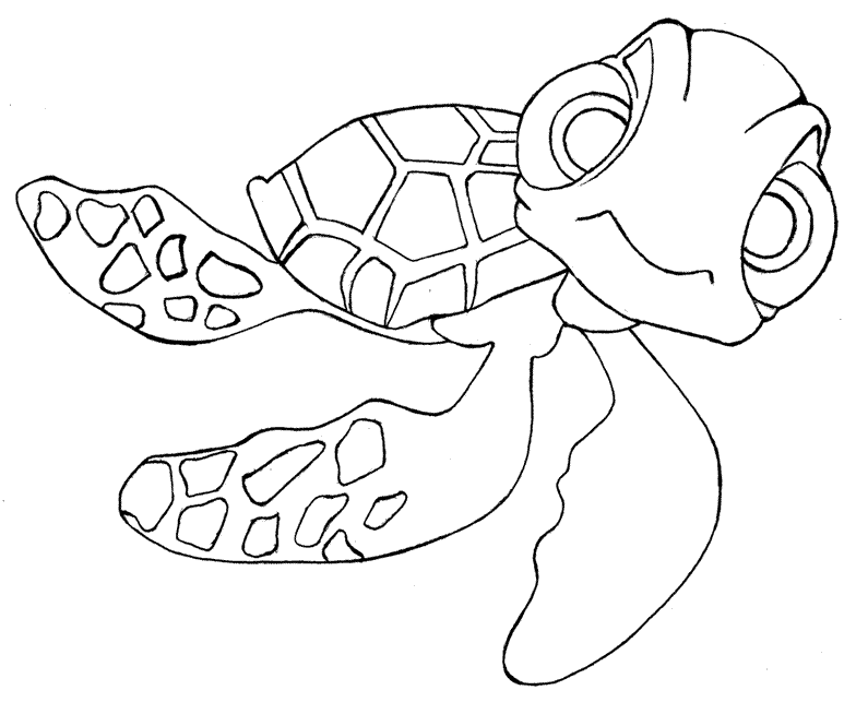 disney nemo turtle coloring pages Clip Art Library