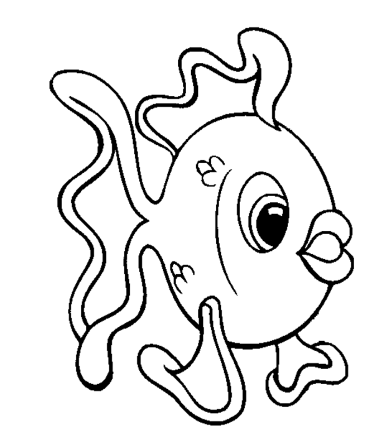 Free Coloring Pages Tropical Fish, Download Free Coloring Pages