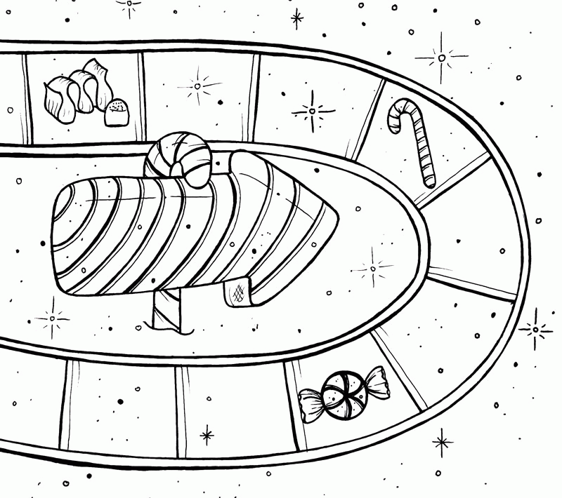 Candyland Coloring Pages Printable Fun and Sweet Activity for Kids