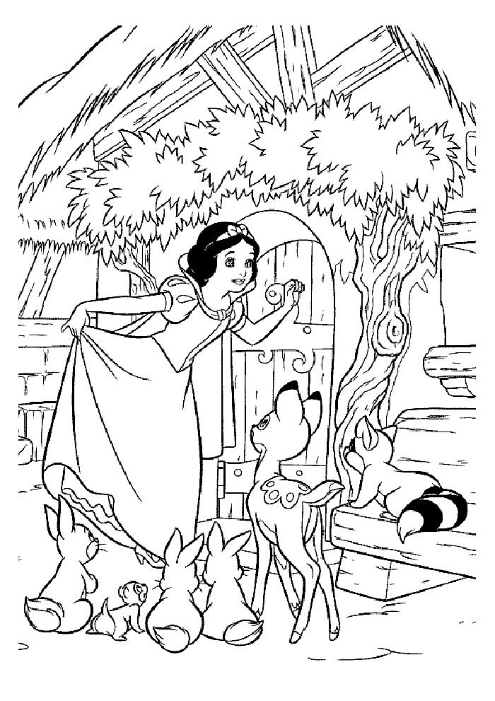 Free Snow White Pictures To Color, Download Free Snow White Pictures To