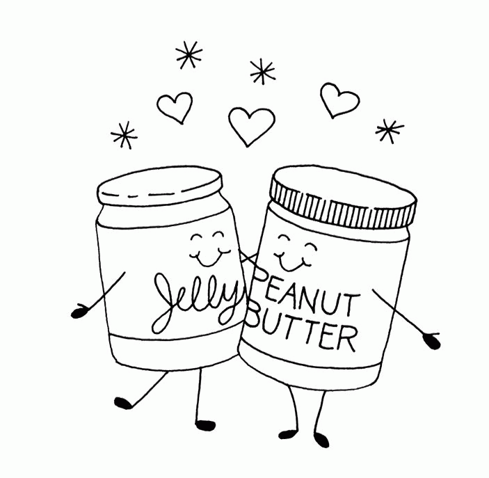 Jelly Jar Coloring Page
