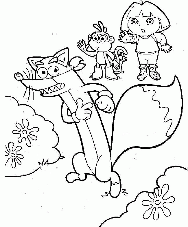 dora swiper coloring pages Clip Art Library