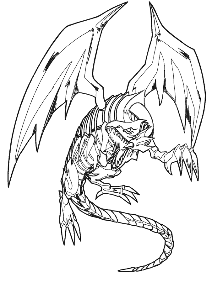yu gi oh dragon coloring pages Clip Art Library