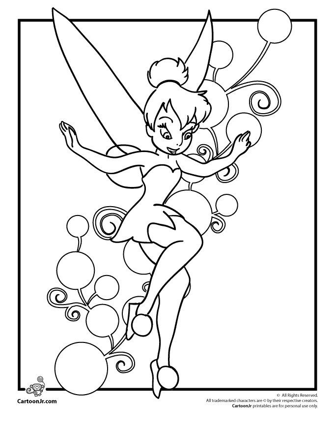 Tinkerbell Cast Coloring Pages