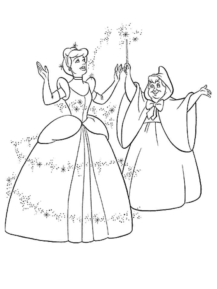 Free Cinderella Color Pages, Download Free Cinderella Color Pages png