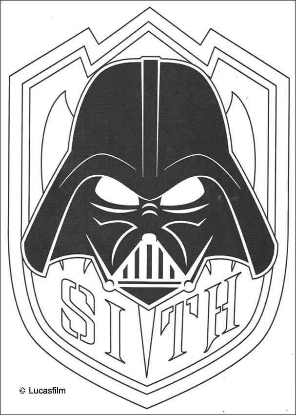 Darth Vader Helmet Coloring Page Bring the Dark Side to Life with Colors