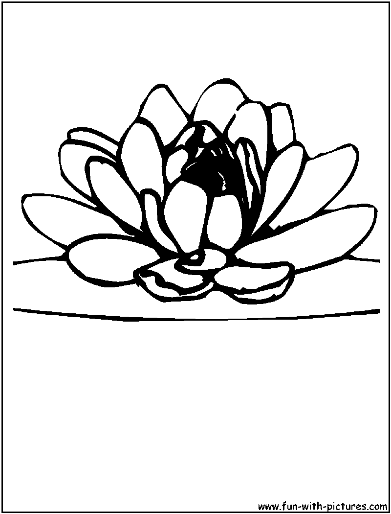 lotus flower coloring page Clip Art Library