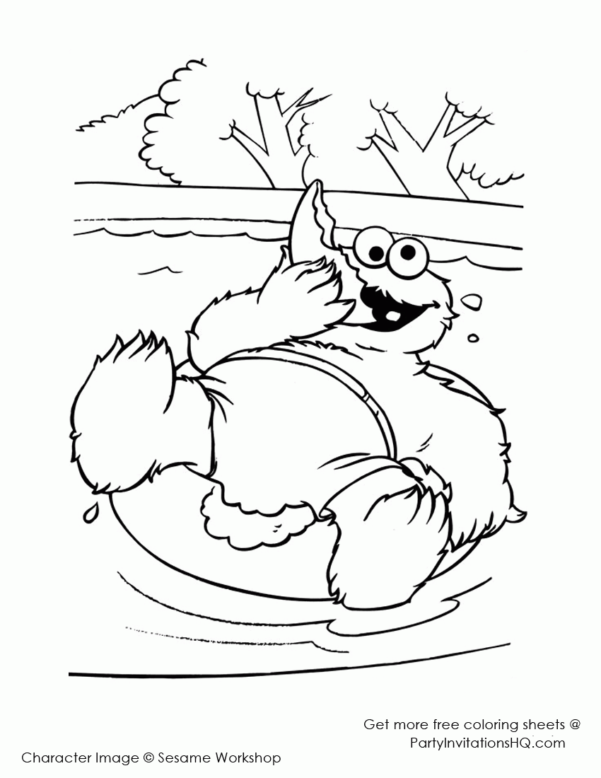 drawings of cookie monster Clip Art Library