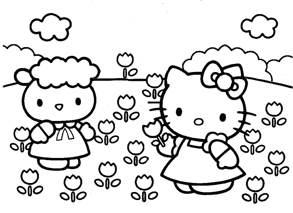 hello kitty coloring pages large 585824