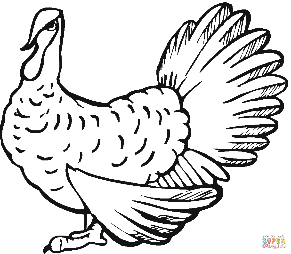 turkey coloring pages - Clip Art Library