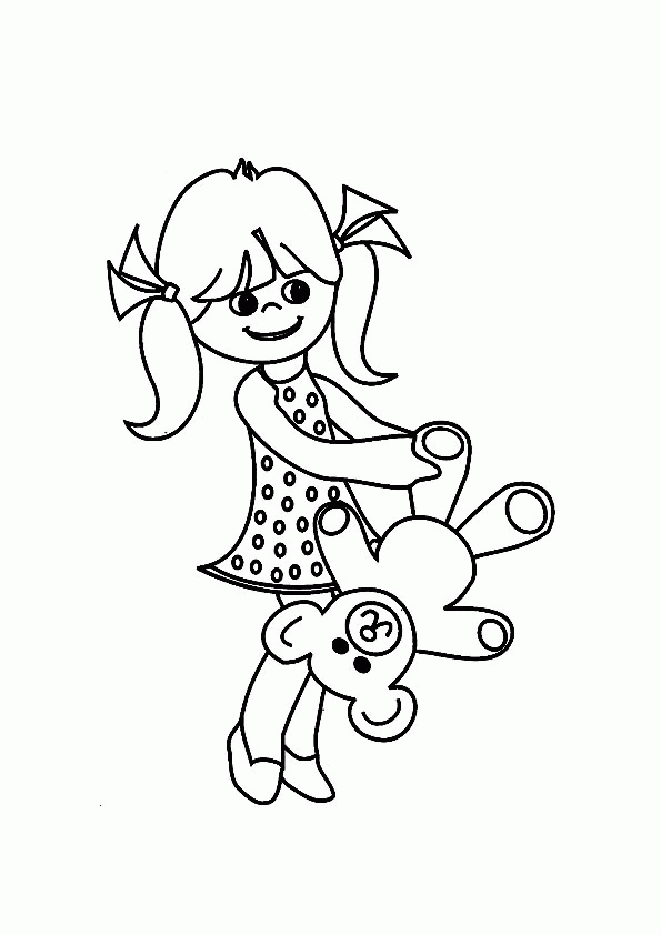Free Cute Little Girls Coloring Pages, Download Free Cute Little Girls