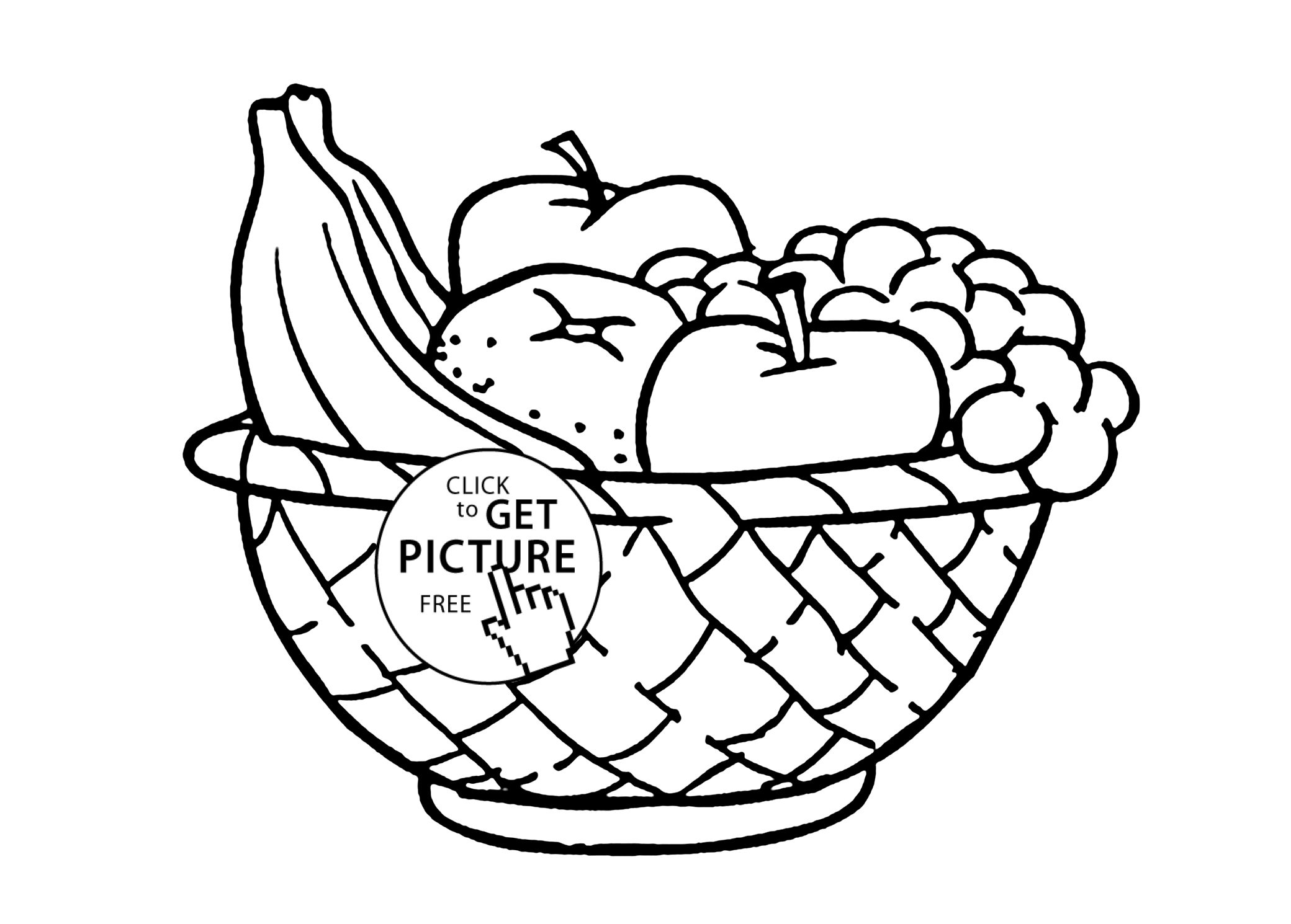 Free Coloring Pages Of A Bowl Of Fruit, Download Free Coloring Pages Of