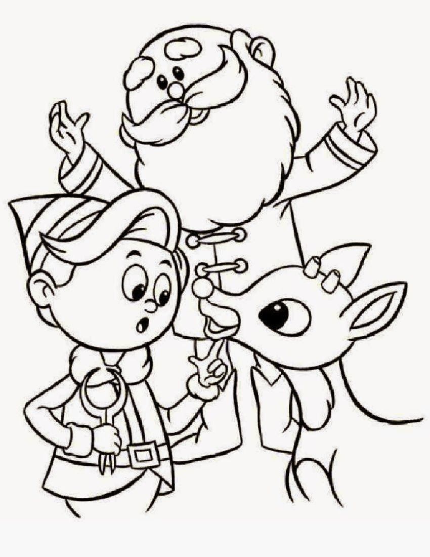 Baby Rudolph Pages Coloring Pages